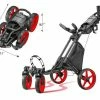 CaddyTek ONE TOUR Quickfold - 4 Wheel Golf Trolley -Dark Grey