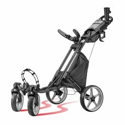 CaddyTek ONE TOUR Quickfold - 4 Wheel Golf Trolley