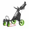 CaddyTek ONE TOUR Quickfold - 4 Wheel Golf Trolley -Lime Green