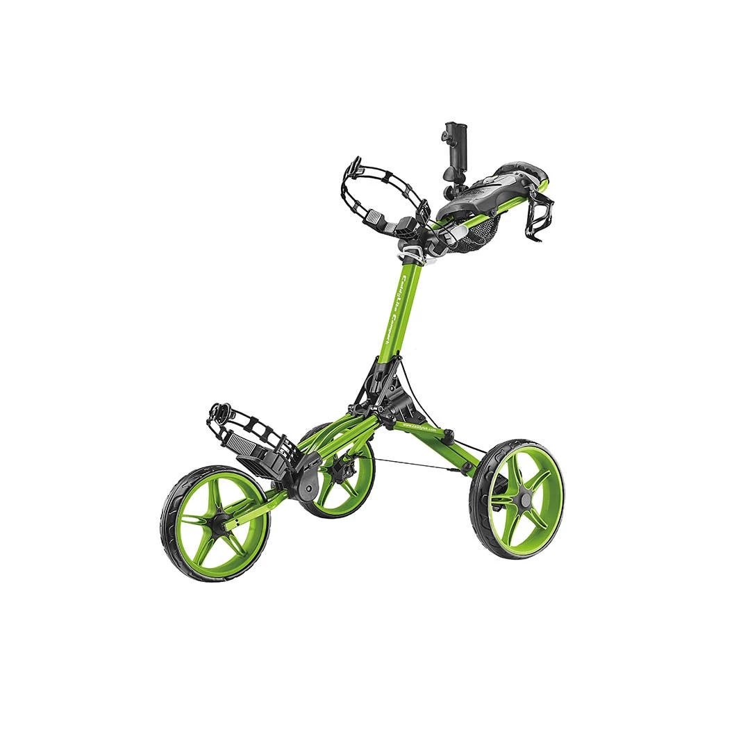 CaddyTek CaddyLite Compact - 3 Wheel Golf Trolley- Lime Green