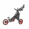Caddytek EZ TOUR Quickfold 3 Wheel Golf Trolley - Red