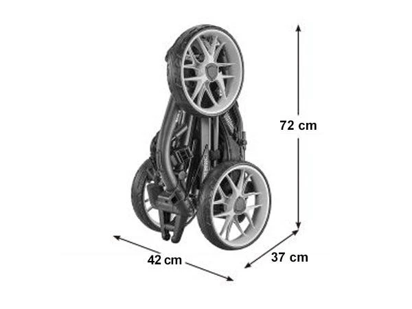 Caddytek EZ TOUR Quickfold - 3 Wheel Golf Trolley - Image 3