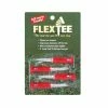 FlexTee Flexible Fluorescent Golf Tees Red-4 Pack