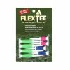 FlexTee Flexible Fluorescent Golf Tees Green/Blue/Pink-8 Pack