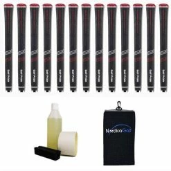 Golf Pride CP2 Pro Undersize Black 0.580" Grip Kit - 13 Grips, Clamp, Solvent, Tape, Towel