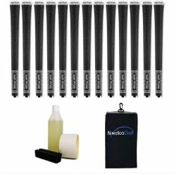 Golf Pride Tour 25 Black Grip Kit - 13 Grips, Clamp, Solvent, Tape, Towel