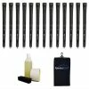 Karma Super Light Black Ribbed Grip Kit - 13 Grips, Clamp, Solvent, Tape, Towel
