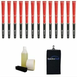 Karma V-Cord Black/Red Grip Kit - 13 Grips, Clamp, Solvent, Tape, Towel