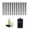 Karma Velour Full Cord Black Grip Kit - 13 Grips, Clamp, Solvent, Tape, Towel