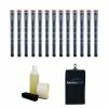 Winn DriTac Navy Blue Grip Kit - 13 Grips, Clamp, Solvent, Tape, Towel