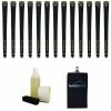 SuperStroke S-Tech Midsize Black Grip Kit - 13 Grips, Clamp, Solvent, Tape, Towel