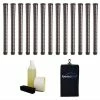 Winn Excel Soft Black Grip Kit - 13 Grips, Clamp, Solvent, Tape, Towel